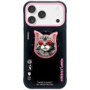 Nimmy Cool Cat MagSafe-deksel for iPhone 17 Pro Svart/Rosa
