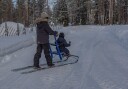 Sparkstøtting Blå Medium T4