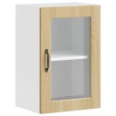  Veggmontert kjøkkenskap med glassdør Porto sonoma eik 8721158423566
