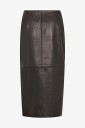 MOS MOSH   Pencil skjørt Mmvela Leather Skirt   Svart