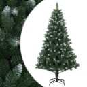 vidaXL Kunstig juletre 210 cm PVC og metall Grønn