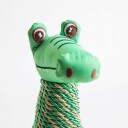 Stor Krokodille Pipeleke Grønn 21 cm