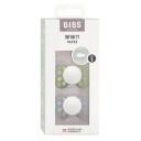 BIBS Pacifier Infinity Symmetrical Silicone Sage Glow/Cloud Glow