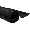 Gulvmatte antiskli gummi 1,5x4 m 3 mm brede linjer
