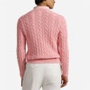 Ralph Lauren Cable Knit Mineral Dyed Cotton Sweater Rose Gmd
