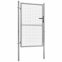 vidaXL Hageport galvanisert stål 105x175 cm sølv