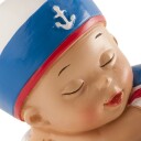 Kaketopp Baby Sovende Gutt Med Matrosdress 6cm 