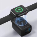 Gembird 2-in-1 20W Apple Watch + phone fast charger - Black