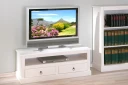 Galois TV-benk 118 cm - Hvit