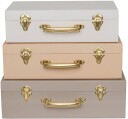 Jabadabado Kofferter 3-Pack Beige