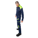 Fristads Jacka 4555 Stfp Marinblå/varsel Gul L