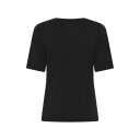 URBAN QUEST Women Bamboo S/S T-Shirt Slim Fit - Black - XS