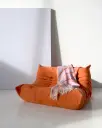 Maison Deux Lines Pledd Lilla/Orange
