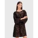 Selected Femme Mallie SS Short Sequins Dress B - Java 36