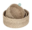 Elin brødkurv twist ø16 cm jute naturgrå