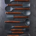 Scanpan serveringsskje 31 cm Karbonisert ask
