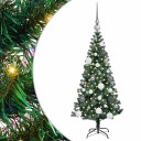 Kunstig Forhåndsopplyst Juletre grønn 120 cm PVC og metall