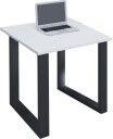 LonaU skrivebord 80x50cm hvit, svart.