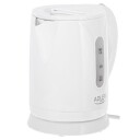 Adler 850W Vannkoker 0,8L Hvit Rustfritt Stål med 360° Rotasjonsbase