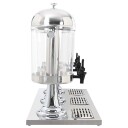 vidaXL Trippel juicedispenser rustfritt st?l 3 x 8 L