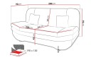 Figurelle Sovesofa 2 Seter   Beige