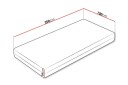 Arigna Fjærmadrass 100x200 cm -