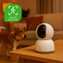 Deltaco 2MP Smart Home Innendørs Kamera med Panorering og Tipp, Trådløs, Farge (Dag og Natt)