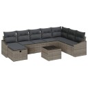 vidaXL Sofa sett 8 stk. polyrotting