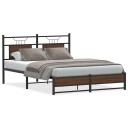  Sengeramme uten madrass brun eik 140x190 cm konstruert tre 4107016