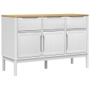  Skjenk FLORO hvit 114x43x74 cm heltre furu
