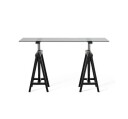 Trestle skrivebord, modern black