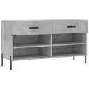 vidaXL Skobenk betonggr? 102x35x55 cm konstruert tre
