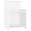 vidaXL Nattbord hvit 40x35x60 cm sponplate
