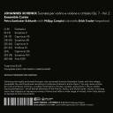 Ensemble Castor  Johannes Schenck: Suonate Per Violino E Violone O Cimbalo Op. 7  Vol. 2  CD