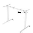 Skrivebord HOME4YOU Ergo Fit med 1 motor 120x60x71,5-116 cm Hvit - Hvit
