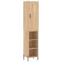 vidaXL Highboard sonoma eik 34,5x34x180 cm konstruert tre 8720845497545