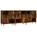 vidaXL Skjenker 2 stk røkt eik 60x35x70 cm konstruert tre