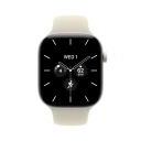 Apple Watch Series 12 46mm Smartklokke i perlehvit keramikk med sand Sport Band
