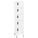 vidaXL Oppbevaringsskap hvit 38x40x180 cm stål