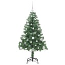  Juletre med 150 LED med stativ grønn 150 cm PVC