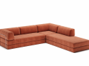 CozyPad Sovesofa med lang sjeselong B 6003099