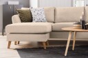 Trend 4 seters Høyrevendt L formet Sjeselongsofa i Stoff 280 cm bred   Beige