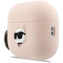 Karl Lagerfeld Choupette Head 3D etui i silikon AirPods Pro 3 Rosa