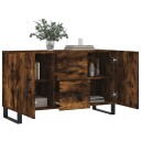 vidaXL Skjenk røkt eik 100x36x60 cm konstruert tre