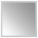 vidaXL LED Badevindu med speil Gjennomsiktig 30 x 30 cm herdet glass