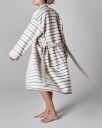 meraki Bath Robe Mktrue L/Xl Off White Black   White   ONE SIZE