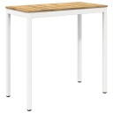 vidaXL Hagebarbord NAARDEN Hvit 108,5 x 55 x 105 cm Solid akasietre