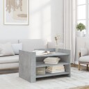  Salongbord betonggrå 80x50x50 cm konstruert tre 848342
