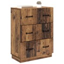 vidaXL Skuffeskap Gammelt tre 66 x 34,5 x 87 cm Konstruert tre
