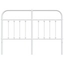  Sengegavl i metall hvit 135 cm 8720845882020